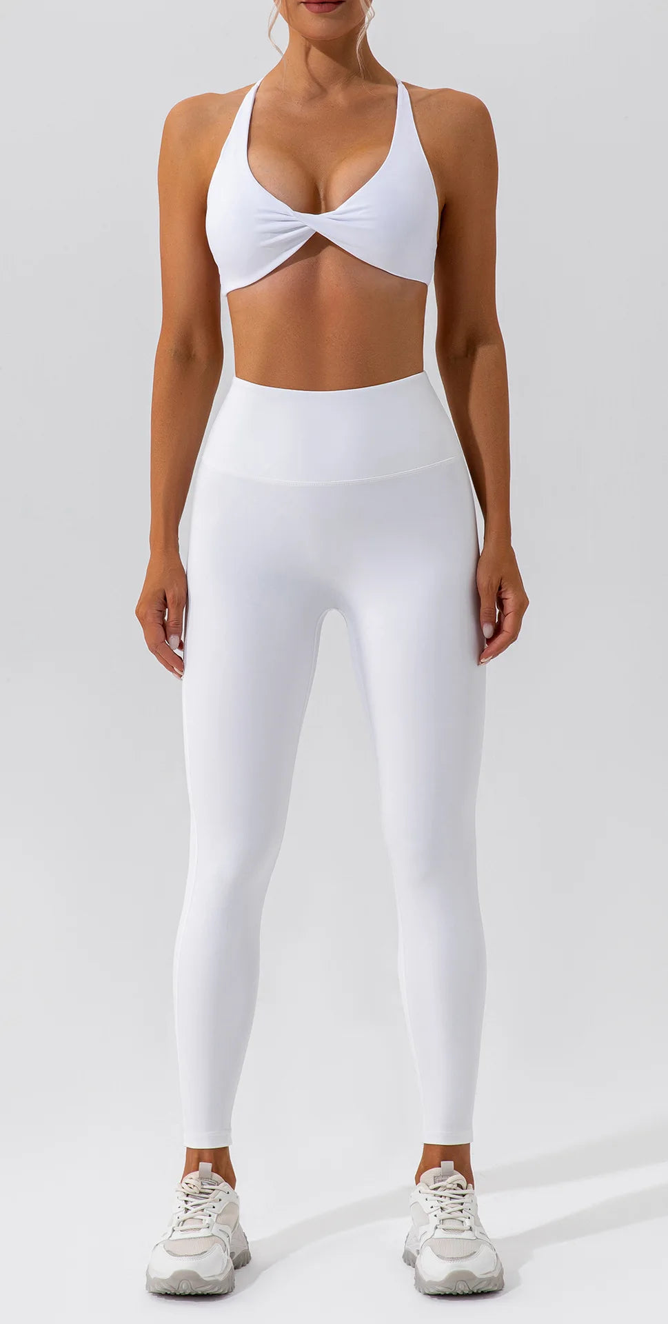 Twist-Front Strappy Sports Bra - Lift. Shape. Stay-Cool.