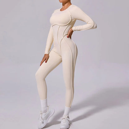 Long-Sleeve Sculpt Jumpsuit - Zip In? Zone In.
