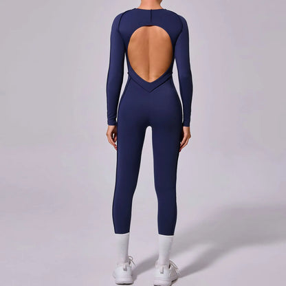Long-Sleeve Sculpt Jumpsuit - Zip In? Zone In.
