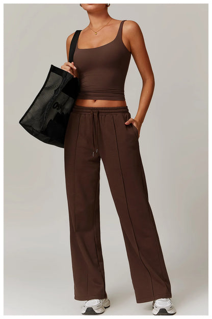 Square-Neck Longline Tank - Sleek Lines. Butter-Soft.