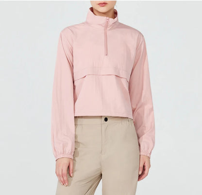 Lightweight Half-Zip Windbreaker - Run Light. Beat the Breeze.