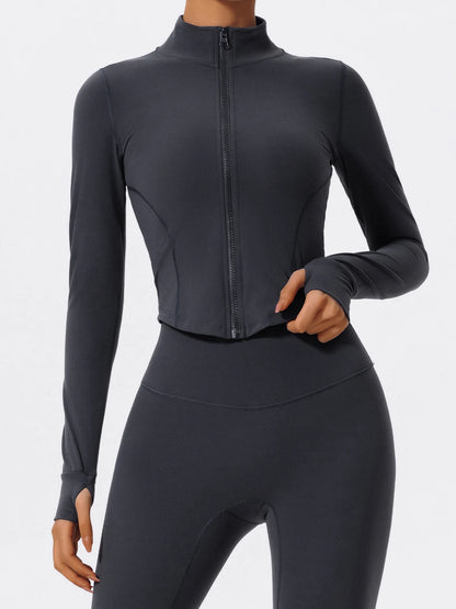 Sleek Zip-Through Training Jacket - Warm Up. Lock In.