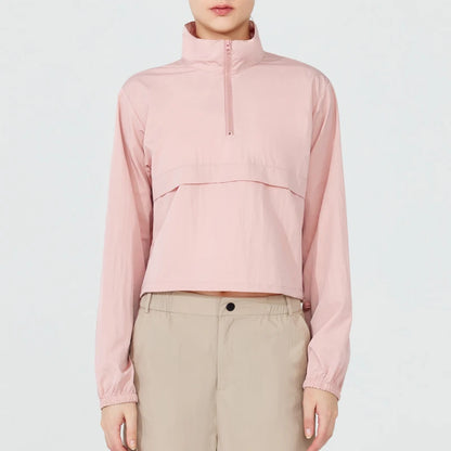 Lightweight Half-Zip Windbreaker - Run Light. Beat the Breeze.