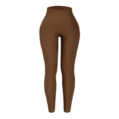 Seamless Ribbed High-Waist Leggings - Sculpt. Smooth. Squat-Proof.