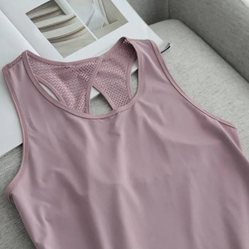 Breathable Mesh Racerback Tank - Airflow You Can Feel