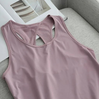 Breathable Mesh Racerback Tank - Airflow You Can Feel