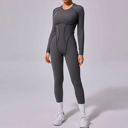 Long-Sleeve Sculpt Jumpsuit - Zip In? Zone In.