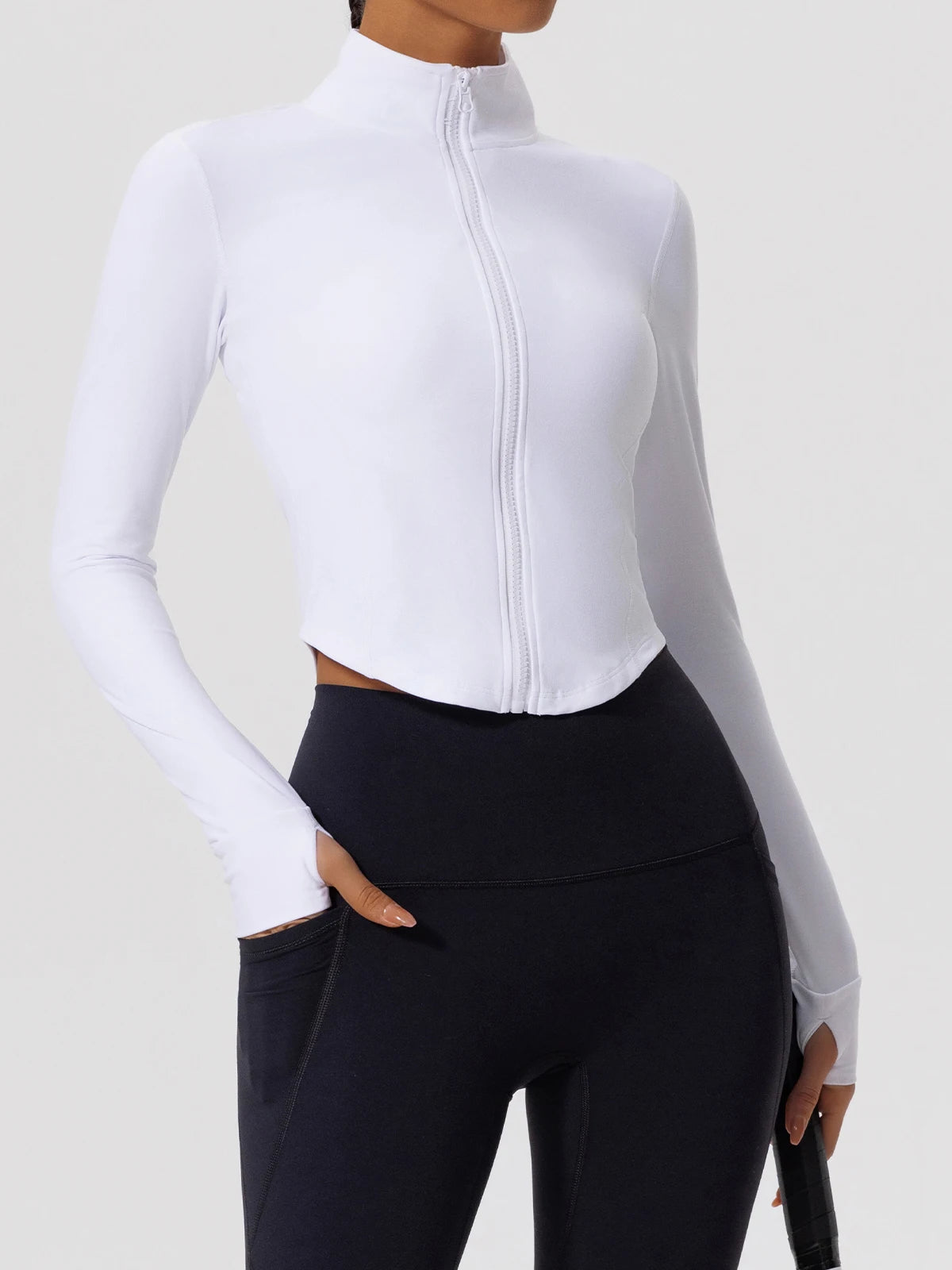 Sleek Zip-Through Training Jacket - Warm Up. Lock In.