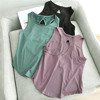 Breathable Mesh Racerback Tank - Airflow You Can Feel