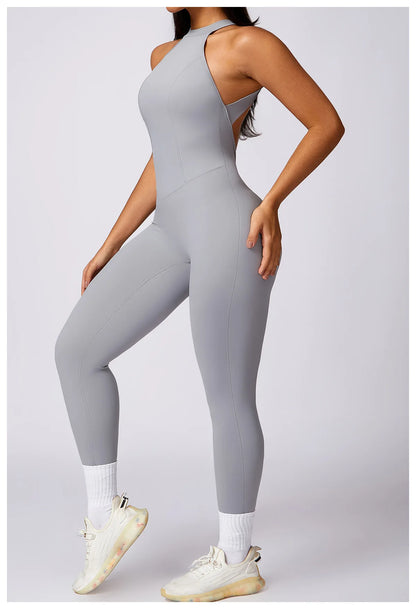 High-Neck Sculpt Jumpsuit - Minimal Effort. Maximum Polish.