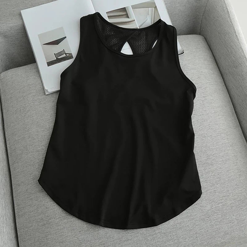 Breathable Mesh Racerback Tank - Airflow You Can Feel