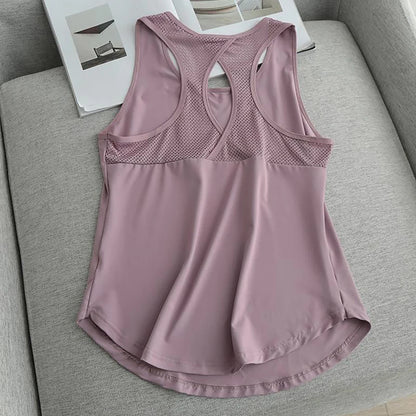 Breathable Mesh Racerback Tank - Airflow You Can Feel