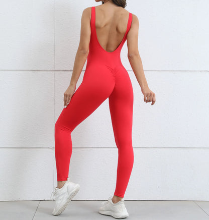 Scoop-Neck Sculpt Jumpsuit - One Piece. All Power.