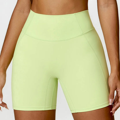 Buttery-Soft High-Waist Gym Shorts - Sculpt. Smooth. Stay-Put.